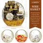 Bath and Body Gift Basket For Women and Men – Sweet Almond Home Spa Set with Fragrant Body Lotions, Bath Bombs, Gold Candy Dish and Much More - 11 Piece Set