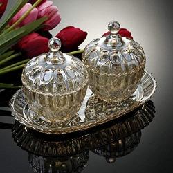 European creative coffee color glass candy jar sugar canister set sauce storage tanks