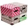 Set of 4 Quart Jar Storage Boxes by VICTORIO VKP1230 – 4 Stück Glaskaraffen-Aufbewahrungsboxen von VICTORIO VKP1230