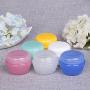 12PCS 5Gram 5ml Empty Durable Refillable Travel Cosmetic Sample Containers Plastic Candy Clolor Pot Jars Make up Face Cream Lip Balm Storage Containers Bottles with Screw Lid and Inner Pad (Pink)