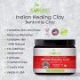 Indian Healing Clay Face Mask 16oz –100% Pure & Natural Bentonite Clay-Therapeutic Grade - Face Skin Care, Deep Skin Pore Cleansing, Detoxifying- Helps with Acne & Rejuvenating Skin- Made in USA