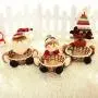 m?kvfa Christmas Candy Storage Basket Decoration Santa Claus Storage Basket Christmas Crafts Handmade Basket Christmas Accessories Gift Event Party Supplies (B)