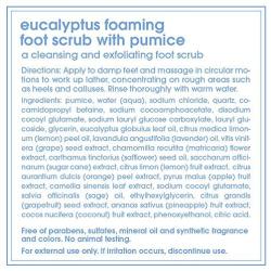 LATHER Eucalyptus Foaming Foot Scrub with Pumice 4 oz - a Clean rinsing, foaming Foot Scrub Developed Specially for The feet