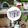 6Pcs Outdoor Barbecue Seasoning Jar,Portable Storage Bag Stainless Steel Barbecue Bottle Set Kitchen Tool Accessories For Salt Sugar Spices