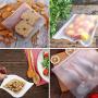 Teemojiang Reusable Snack Bags 6 Pack Leak Proof Freezer Bag Extra Thick Storage Bags Easy Seal Ziplock Sandwich Bags for Kid Lunch Dry Snacks Cereal, Nuts, Chips, Etc Smaller Fruits Veggies