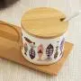 Bouteille à condiments en porcelaine, petits pots à épices, pot en céramique pour assaisonnement, pot en céramique pour sucre. Bouteille à condiments en porcelaine, petits pots à épices, pot en céramique pour assaisonnement, pot en céramique pour sucre.