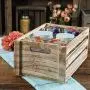 The Pioneer Woman Spring Bouquet 16oz Jars In A Wooden Crate - Set of 6 The Pioneer Woman Spring Bouquet 16oz Jars In A Wooden Crate - Set of 6