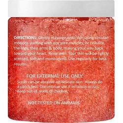 Himalayan Salt Body Scrub with Lingonberry | Exfoliating Salt Scrub to Exfoliate & Moisturize Skin, Deep Cleansing, 12 Ounce Buena Skin