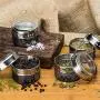 Nellam Magnetic Spice Jars - Kitchen Storage Containers Pantry Rack Organizer - Stainless Steel Airtight Tins for Stack on Fridge to Save Counter & Cupboard Space (Set of 36 PCS - Gray)