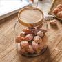 WANGLXST Storage Jar, Food Storage Container, for Keeping Food Dry Fresh, Perfect for Cereal Flour, Candy, Snack, Airtight, Durable, Transparent