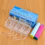 MONICA Clear Seasoning Rack Spice Pots-4 Piece Pure Acrylic Seasoning Box-Storage Container Condiment Jars-Cruet with Cover and Spoon-Included 2 Microfibre Cloths