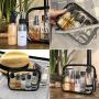 Travel Bottles Containers & Travel Size Toiletries Accessories Bottles with Toiletry Bag for Liquids Leak-Proof & TSA Approved Carry-on for Airplane - Women/Men (SET-A 12-in-1)