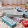 Milue Cute Woundplast Storage Box Slide Cover Jewelry Pill Case Portable Tin Container