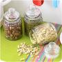 350Ml Clear Glass Jar Kitchen Storage Jars For Tea Coffee Sugar Bottle Tea Holder Glass Storage Bottles With Lid,Clear