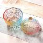 Multi-purpose Candy Jar, Retro Food Jewelry Storage Box With Lid Colorful Glass Spice Pots-small