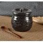 123Arts Ceramics Japanese Flower Sugar Bowl Seasoning Pot Salt Pepper Storage Jar Lid Wood Spoon 123Arts Ceramics Japanese Flower Sugar Bowl Seasoning Pot Salt Pepper Storage Jar Lid Wood Spoon