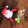Toyvian 5pcs Christmas Candy Jar Cookie Containers Boxes for Christmas Ornament Holiday Party Decoration Toy (Santa)