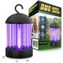 Electric Bug Zapper, HBUDS Bugs Electric Killer Shock Fly Insect Trap, Indoor Pest Control Night Lamp, 2000V Powerful Mosquito Killer Light Bulb for Outdoor, Patio, Camping, Portable Mosquito Lamp