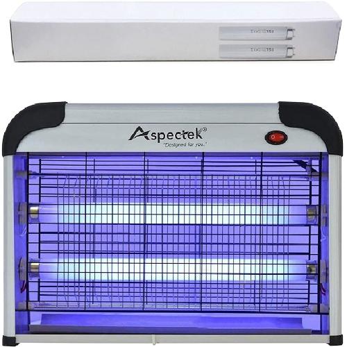 ASPECTEK Powerful 20W Electronic Insect Indoor Killer, Bug Zapper, Fly Zapper, Mosquito Killer-Indoor Use Including Free 2 PACK Replacement Bulbs