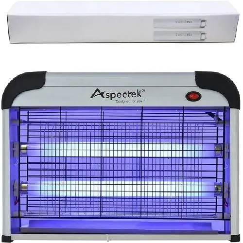 ASPECTEK 20W Tuexteur Électronique Insecticide Intérieur, Chargeur d'Insectes, Tuexteur de Moustiques - Utilisation Intérieure Incluant 2 LOTS de Remplacement (Ampoules) ASPECTEK 20W Tuexteur Électronique Insecticide Intérieur, Chargeur d'Insectes, Tuexteur de Moustiques - Utilisation Intérieure Incluant 2 LOTS de Remplacement (Ampoules)