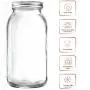 Bouteilles en verre de grande capacité 1,9L (64 oz) - Bouteilles Mason pour légumes en conserve et cornichons scellées. Bouteilles en verre de grande capacité 1,9L (64 oz) - Bouteilles Mason pour légumes en conserve et cornichons scellées.