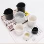 1pcs Empty Candle Jar, Ceramic Jars For Massage Candle Oil, Moisturizing, Body Oil Candle, Natural Soybeans,  Bamboo Orchid