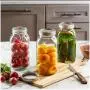 Bouteilles en verre de grande capacité 1,9L (64 oz) - Bouteilles Mason pour légumes en conserve et cornichons scellées. Bouteilles en verre de grande capacité 1,9L (64 oz) - Bouteilles Mason pour légumes en conserve et cornichons scellées.