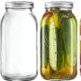 Bouteilles en verre de grande capacité 1,9L (64 oz) - Bouteilles Mason pour légumes en conserve et cornichons scellées. Bouteilles en verre de grande capacité 1,9L (64 oz) - Bouteilles Mason pour légumes en conserve et cornichons scellées.
