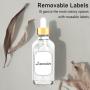 Dropper Bottles, 4oz Clear/amber/pink Glass Eye Dropper Bottle for Essential Oils with Labels and Funnels, 12 Pack Tincture Bottles with Golden Top (Unbreakable Plastic Dropper with Measurements)