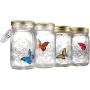 Butterfly in A Jar Vibration Induction Flying Butterfly Simulated Butterfly Jars LED Butterfly in A Jar Fluttering Valentine Kids Gift Home Decor