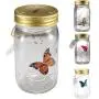 Butterfly in A Jar Vibration Induction Flying Butterfly Simulated Butterfly Jars LED Butterfly in A Jar Fluttering Valentine Kids Gift Home Decor