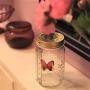 Butterfly in A Jar Vibration Induction Flying Butterfly Simulated Butterfly Jars LED Butterfly in A Jar Fluttering Valentine Kids Gift Home Decor
