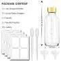 Dropper Bottles, 4oz Clear/amber/pink Glass Eye Dropper Bottle for Essential Oils with Labels and Funnels, 12 Pack Tincture Bottles with Golden Top (Unbreakable Plastic Dropper with Measurements) Dropper Bottles, 4oz Clear/amber/pink Glass Eye Dropper Bottle for Essential Oils with Labels and Funnels, 12 Pack Tincture Bottles with Golden Top (Unbreakable Plastic Dropper with Measurements)