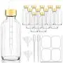 Dropper Bottles, 4oz Clear/amber/pink Glass Eye Dropper Bottle for Essential Oils with Labels and Funnels, 12 Pack Tincture Bottles with Golden Top (Unbreakable Plastic Dropper with Measurements) Dropper Bottles, 4oz Clear/amber/pink Glass Eye Dropper Bottle for Essential Oils with Labels and Funnels, 12 Pack Tincture Bottles with Golden Top (Unbreakable Plastic Dropper with Measurements)