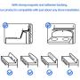 Magnetische Gewürzablage für die Kochplatte, Gewürzregal über der Kocherplatte, verstellbar 15-30 Zoll, für Küchenschränke, Gewürze Organizer, Matt Schwarz