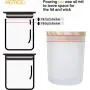 Thick Candle Jars for Making Candles 12 Pcs, 7 OZ Empty Jars with Wood Lids for Candle Making, Sample Container, Mutiple Color Optional