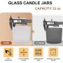 12 OZ Thick Candle Jars for Making Candles 12 Pcs, Empty Jars with Wood Lids for Spice Jars, Sample Container, Multiple Color Optional