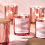 12 Pack Glass Candle Jars with Bamboo Lids  - Candle Making Jars - Candle Containers for Making Candles - Mercury Glass Candle Jars Include 15 Pcs Candle Labels