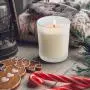 Thick Candle Jars for Making Candles 12 Pcs, 7 OZ Empty Jars with Wood Lids for Candle Making, Sample Container, Mutiple Color Optional