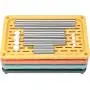 4-Tier Multicolor Plastic Storage Rack Easy Assembly Space Saving for Kitchen,Laundry Room,Bathroom