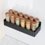 Magnetic Spice Rack for Refrigerator, Kitchen Organizer and Storage Shelf, Black (4 Pack)…