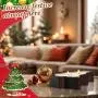4 Pièces Bol en Bois de Noël, Plateau de Noël, Plateau à Tartines en Bois Rustique, Assiette de Noël, Bol en Paulownia Sculpté à la Main pour Décoration de Bougies, Décoration de Maison, Service de Table