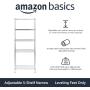 Amazon Basics 5-Shelf Adjustable Steel Storage Shelving Unit, 200 lb Capacity per Shelf, 23.2 x 13.4 x 60 inches, Chrome