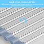 Seropy Roll Up Dish Drying Rack, Over The Sink Dish Drying Rack Kitchen Rolling Dish Drainer, Foldable Sink Rack Mat Stainless Steel Wire Dish Drying Rack for Kitchen Sink Counter Storage 17.5x11.8