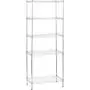 Amazon Basics 5-Shelf Adjustable Steel Storage Shelving Unit, 200 lb Capacity per Shelf, 23.2 x 13.4 x 60 inches, Chrome