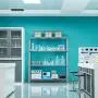 MZG 4 Tier Storage Rack Metal Wire Shelving Unit, Storage Standing Shelf Organizer for Laundry Bathroom Kitchen Pantry Closet Garage Basement Utility Room, Chrome 17.7