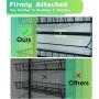 Over The Door Pantry Organizer, Pantry Storage and Organization, 6-Tier Adjustable Hanging Baskets, Metal Wall Mount Spice Rack Seasoning Shelves for Home & Kitchen, Laundry Bathroom - Black Over The Door Pantry Organizer, Pantry Storage and Organization, 6-Tier Adjustable Hanging Baskets, Metal Wall Mount Spice Rack Seasoning Shelves for Home & Kitchen, Laundry Bathroom - Black