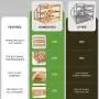 HOMESTEAD Bamboo Pantry Can Organizer, 3-Tier Canned Food Organizer Rack for Storage, Kitchen Cabinet, Can Holders for Pantry Up to 36 Cans