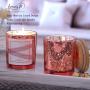 12 Pack Glass Candle Jars with Bamboo Lids  - Candle Making Jars - Candle Containers for Making Candles - Mercury Glass Candle Jars Include 15 Pcs Candle Labels