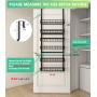 Over The Door Pantry Organizer, Pantry Storage and Organization, 6-Tier Adjustable Hanging Baskets, Metal Wall Mount Spice Rack Seasoning Shelves for Home & Kitchen, Laundry Bathroom - Black Over The Door Pantry Organizer, Pantry Storage and Organization, 6-Tier Adjustable Hanging Baskets, Metal Wall Mount Spice Rack Seasoning Shelves for Home & Kitchen, Laundry Bathroom - Black